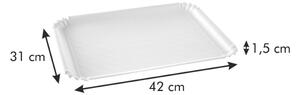 Podnos DELÍCIA 42 x 31 cm, bílý, 2 ks