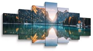 Obraz - Horské jezero (210x100 cm)