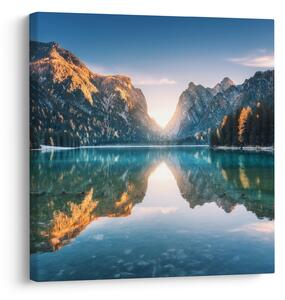 Obraz - Horské jezero (30x30 cm)