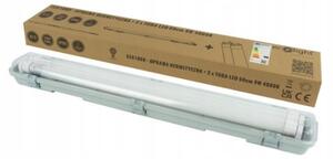 ECOLIGHT Hermetické svítidlo 60cm + 2x LED trubice studená bílá - SET