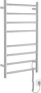 Sapho REDONDO elektrický sušák ručníků, kulatý, 500x900 mm, 75 W, nerez lesk ER220V