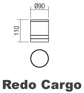 Venkovní stropní svítidlo Redo CARGO/1x GU10/IP54