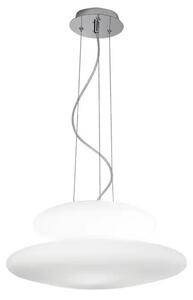 Ondaluce - Lustr na lanku PAGODA 3xE27/15W/230V + 2xE27/15W pr. 50 cm bílá