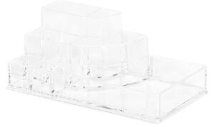Organizer na kosmetiku a Make-up Compactor - 8 přihrádek, čirý plast