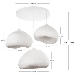 Brilagi - Lustr na lanku WABI SABI 3xE27/40W/230V pr. 82 cm bílá