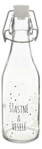 Orion Láhev s klip uzávěrem Vločka bílá, 0,52 l, 520 ml