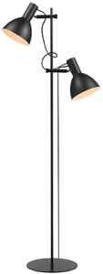 Černá kovová stojací lampa Halo Design Baltimore 150 cm
