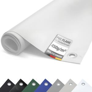 (450g/m²) Plachta na nákladní auta/PVC plachta s oky, krycí plachta (bílá RAL9010, 3m x 2m)