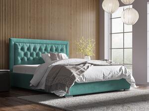 Luxusní postel 160x200 cm Gea Barva: Modrá - Kronos 08