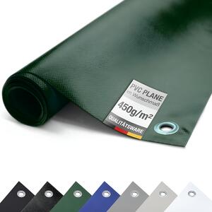 (450g/m²) Plachta na nákladní auta/PVC plachta s oky, krycí plachta (zelená RAL6005, 3m x 1m)
