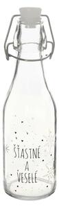 Orion Láhev s klip uzávěrem Vločka bílá, 0,29 l, 290 ml