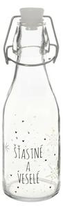 Orion Láhev s klip uzávěrem Vločka bílá, 0,16 l, 160 ml