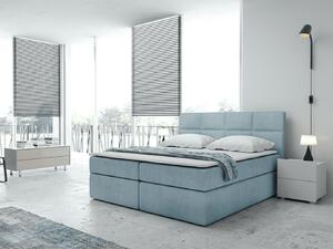 Kontinentální čalouněná postel 160x200 cm Nica Barva: Modrá - Trinity 22