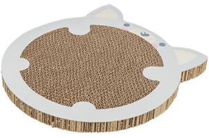 JUNIOR škrabací karton "křeček", catnip, 31 x 2,5 x 32,5 cm, šedá