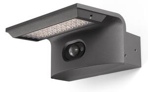 FARO 74456 - LED Solární nást. svítidlo se senz. LUMA LED/5W/3,7/230V IP65 antr