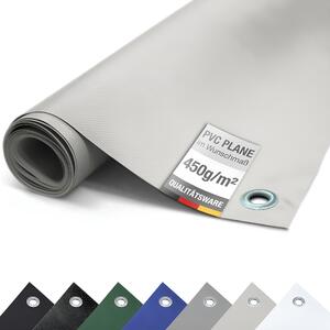 (450g/m²) Plachta na nákladní auto/PVC plachta s oky, látková plachta Krycí plachta (svtle edá RAL7035, 3m x 2m)