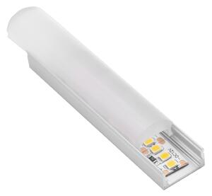 CEN KPRS40G-1713 VÝPRODEJ - AL PROFIL pro LED pásek 10mm plochý opálový kryt vypouklý 40d 24x13mm IP20 délka 2m - CENTURY