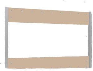 Vortex transparentní PVC plachta - nepromokavá - dekplane - veranda - baldachýn - vtrná zábrana - khaki - 240x210 cm