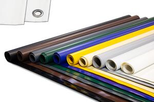 Prémiová PVC plachta pro nákladní automobily 700g/m² s oky a bez ok (edá, 4m x 5m, bez ok), EXTRA STRONG, plachta, ochranná plachta, látková plachta