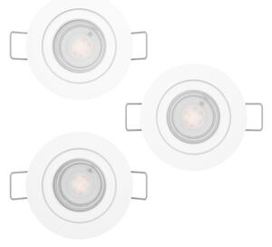 Eglo 902235 -SADA 3xLED Kou. podh. svítidlo BARRANCO 1xGU10/4,5W/230V IP44 bílá