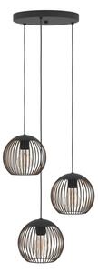 Eglo 901871 - Lustr na lanku ALMANZORA 3xE27/60W/230V černá
