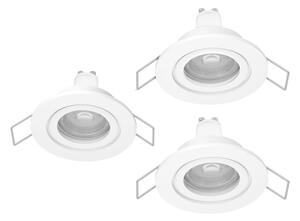 Eglo 902235 -SADA 3xLED Kou. podh. svítidlo BARRANCO 1xGU10/4,5W/230V IP44 bílá