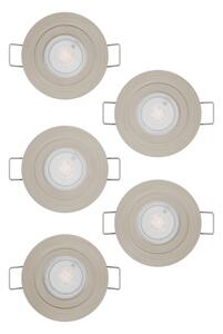 Eglo 902269 -SADA 5x LED Podhledové bodové svítidlo BARRANCO LED/4,8W/230V chrom