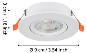 Eglo 902261 - LED Podhledové bodové svítidlo BARRANCO LED/4,8W/230V bílá