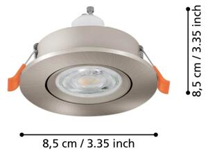 Eglo 902252 -LED Kou. podh. bodové svítidlo BARRANCO 1xGU10/4,5W/230V IP44 chrom