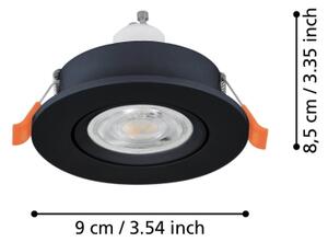 Eglo 902256 - LED Podhledové bodové svítidlo BARRANCO 1xGU10/4,5W/230V černá