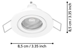 Eglo 902247 - LED Kou. podh. bodové svítidlo BARRANCO 1xGU10/4,5W/230V IP44 bílá