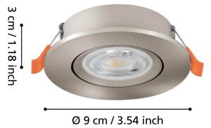 Eglo 902267 - LED Podhledové bodové svítidlo BARRANCO LED/4,8W/230V m. chrom