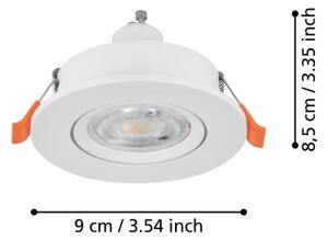 Eglo 902241 - LED Podhledové bodové svítidlo BARRANCO 1xGU10/4,5W/230V bílá