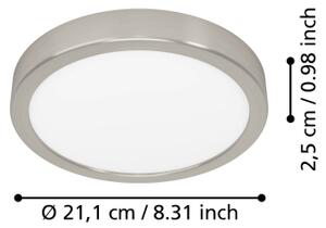 Eglo 901316 -LED Str. svít. FUEVA LED/11,5W/230V 2700/4000/6500K pr.21,1cm chrom