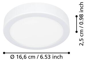 Eglo 901306-LED Str. svítid. FUEVA LED/7,5W/230V 2700/4000/6500K pr.16,6cm bílá