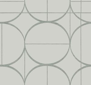 Šedo-stříbrná geometrická vliesová tapeta na zeď, MD7205, Modern Metals, York