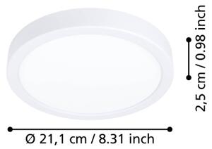 Eglo 901307-LED Str. svítid. FUEVA LED/11,5W/230V 2700/4000/6500K pr.21,1cm bílá