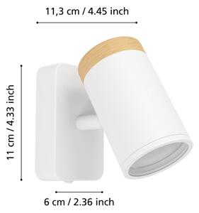 Eglo 300003 - Koup. nást. bod. svítidlo CONSUMA 1xGU10/3W/230V IP44 bílá/béžová
