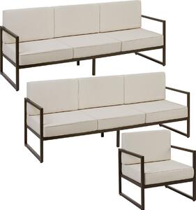 Zahradní lounge set Comosa pro 7 osob, XXL-polstrování
