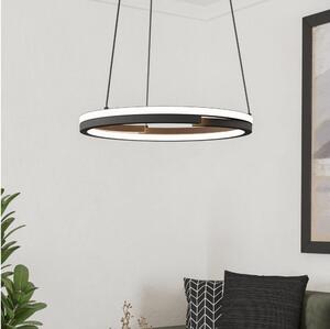 Eglo 901822 - LED Stm. lustr na lanku MEZZOMONTE 2xLED/20W/230V černá + DO