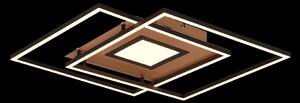 Trio 620710380 LED přisazené stropní svítidlo Via 1x36W | 4200lm | 2700-6500K | IP20 - integrovaný stmívač, plynulé nastavení barvy světla, funkce paměti, noční světlo, dálkové ovládání, mosaz, černá
