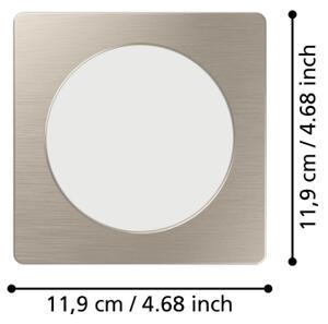 Eglo 901408 - LED Podhledové svítidlo FUEVA LED/6,3W/230V 11,9x11,9 cm chrom