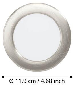 Eglo 901405 - LED Podhledové svítidlo FUEVA LED/6,3W/230V pr.11,9 cm chrom
