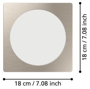 Eglo 901409 - LED Podhledové svítidlo FUEVA LED/10,5W/230V 16,6x16,6 cm chrom