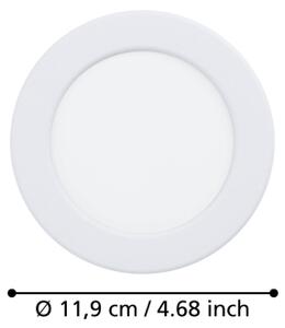 Eglo 901396 - LED Podhledové svítidlo FUEVA LED/6,3W/230V pr. 11,9 cm bílá