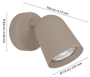 Eglo 902343 - Nástěnné bodové svítidlo CAMALDOLI 1xGU10/5W/230V béžová