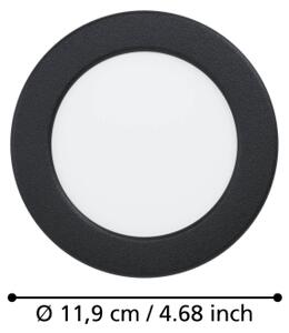 Eglo 901387 - LED Podhledové svítidlo FUEVA LED/6,3W/230V pr. 11,9 cm černá