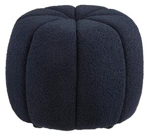 Nordic Living Tmavě modrý taburet Presley 48 cm