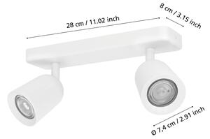 Eglo 901946 - Bodové svítidlo CAMALDOLI 2xGU10/10W/230V bílá