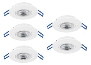 Eglo 300185 - SADA 5xLED Podhledové svítidlo GEDREZ LED/4,9W/230V pr. 9 cm bílá